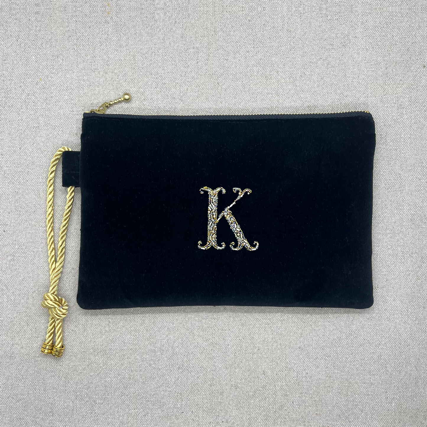 Clutch Broderie Negro